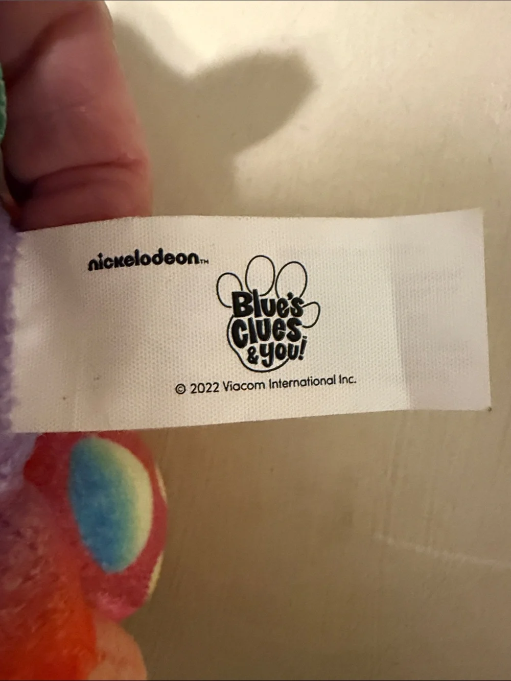 Blues Clues Rainbow Hard To Find 7 Inch Plush RARE EUC